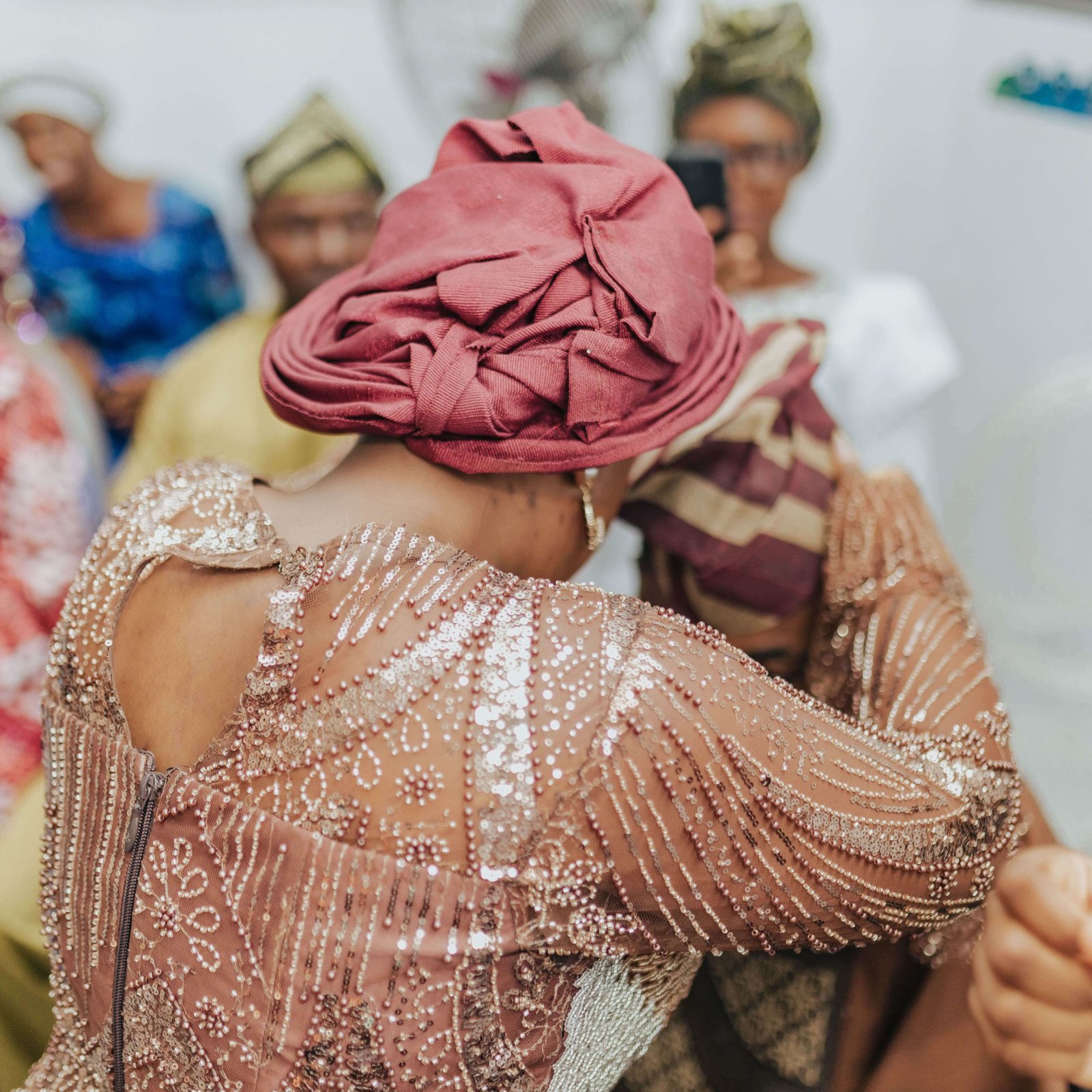 Wedding celebration moment